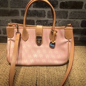 Dooney & Bourke purse pink tan leather